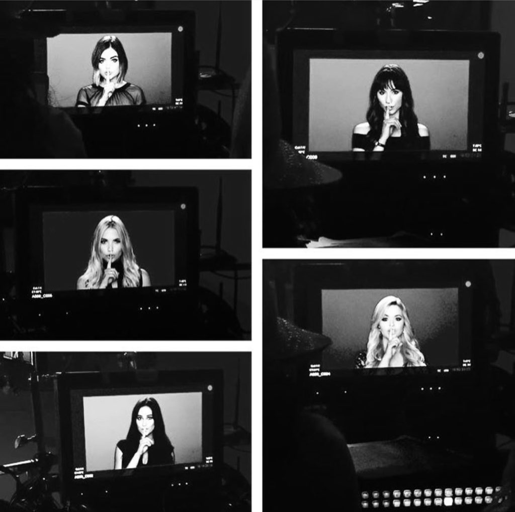 PLL_random's tweet photo. Todo el mundo en estos #6YearsOfPLL quería hacer SHHHH #PLL https://t.co/eY35u6Pmz2