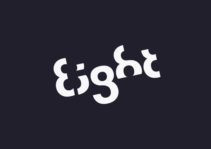 LogoMiner's tweet photo. The entire logo was created with only one number; the number 8. The logo was made by Stylo Design. #logo #branding https://t.co/jRFbqAGufw
