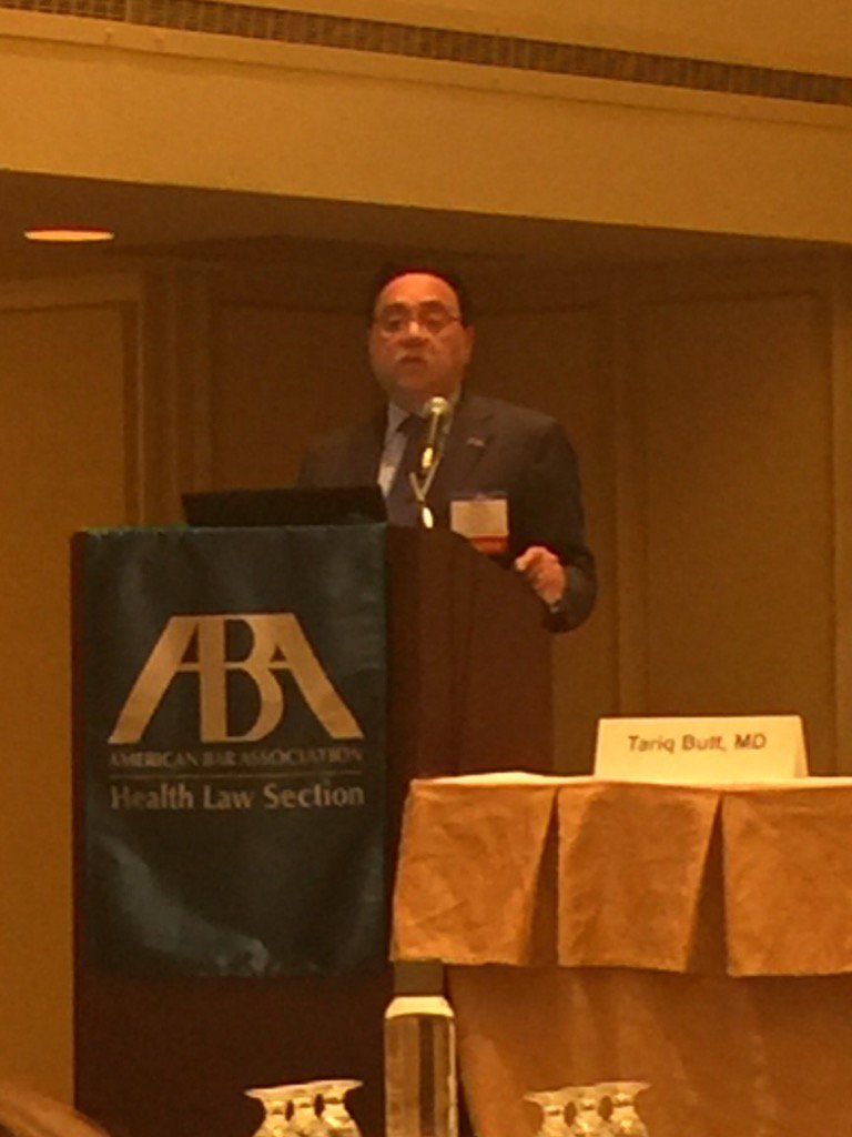 CountrymanClay's tweet photo. Dr. Tariq Butt discusses Access Health Clinic at diversity presentation #PLI16 @abahealthlaw @CMSDOCS https://t.co/QCWvHo0xhv