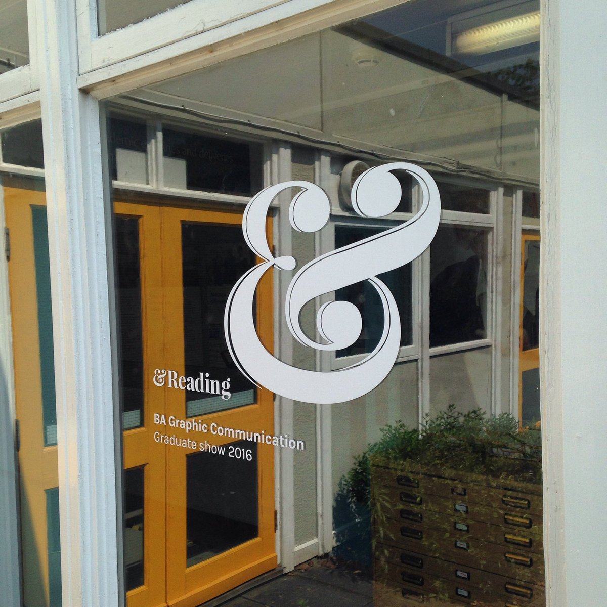 rachelvbray's tweet photo. Back to where it all began today to check this year's grad show #typography https://t.co/zWPN7WQnIJ