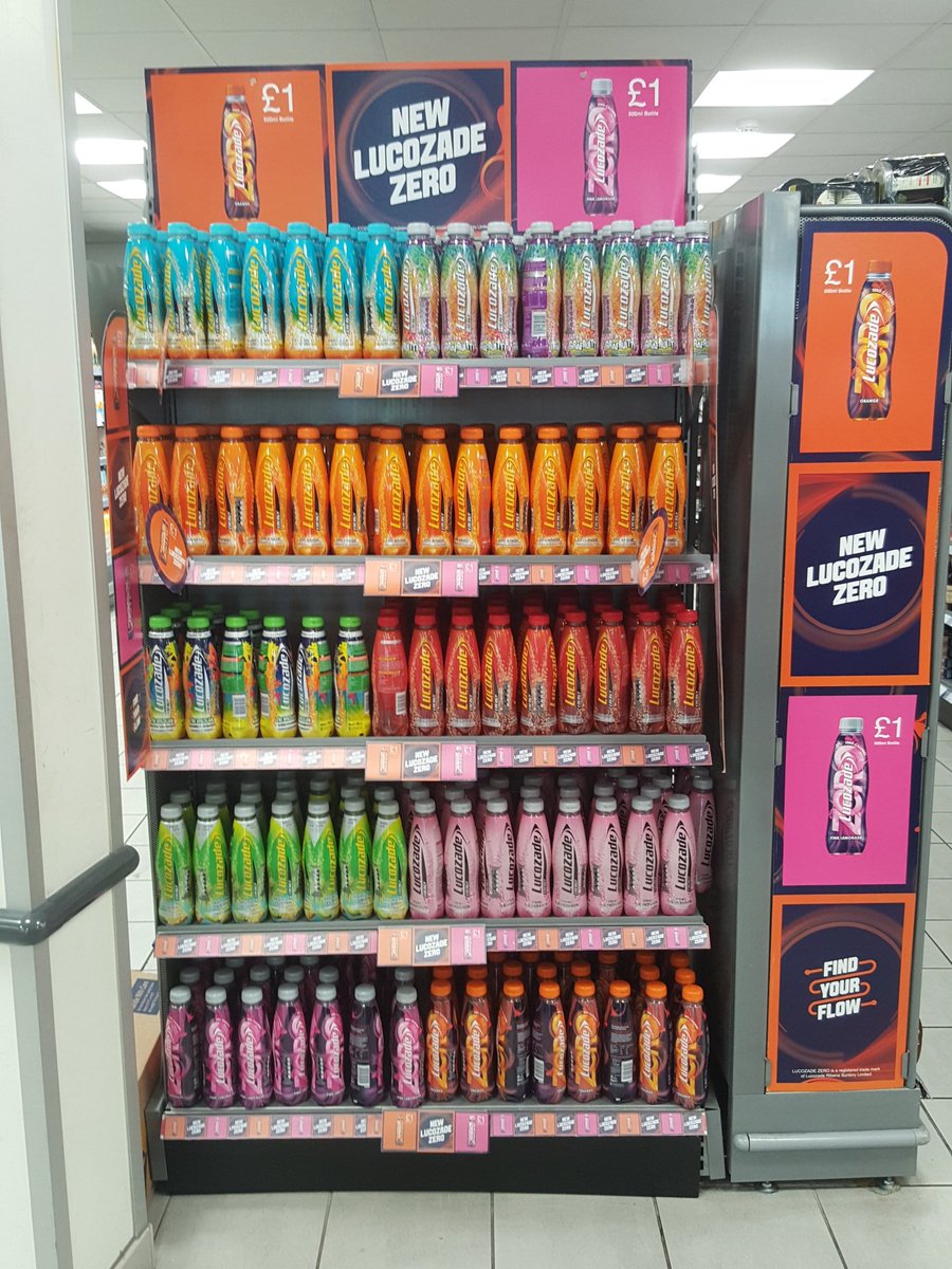 MyLocalWeekSt's tweet image. Lucozade zero now in stock at #MyLocal. Same great Lucozade but with no calories!!!