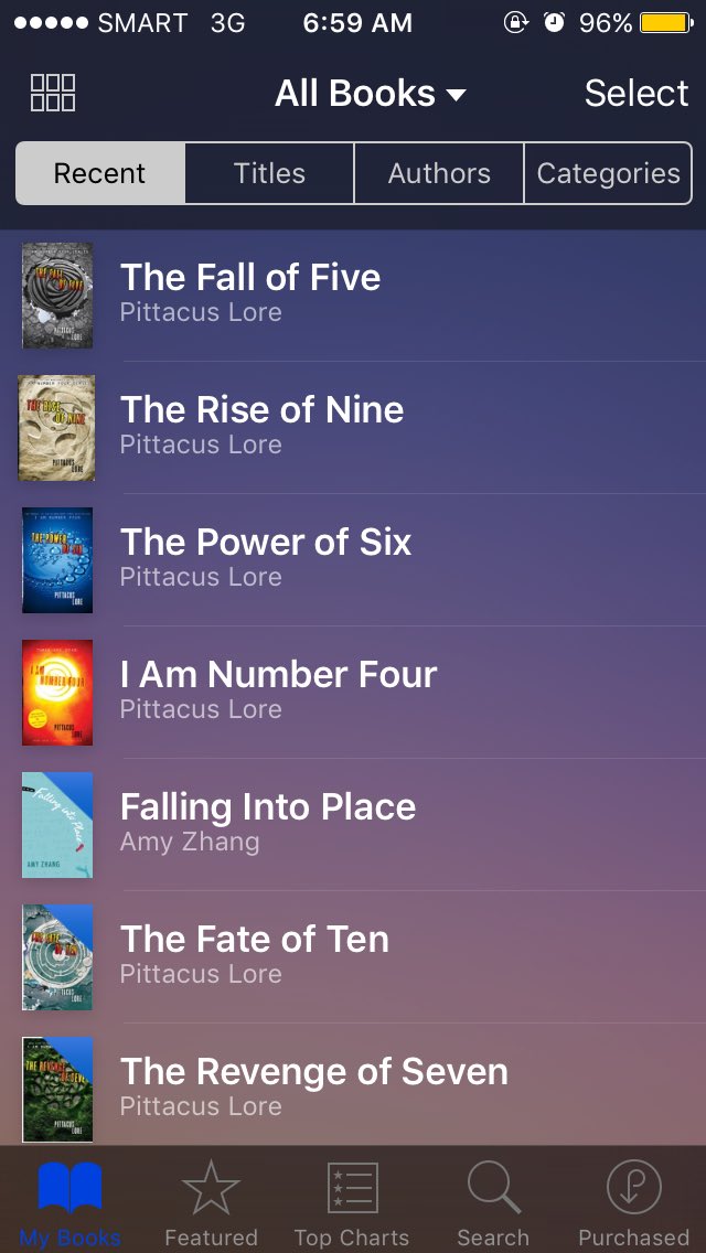 heyjurikae's tweet photo. Glad I have them all now. I can read #TheFallOfFive before the latest book is released. #LorienLegacies #UnitedAsOne https://t.co/A0xznWv1Iz