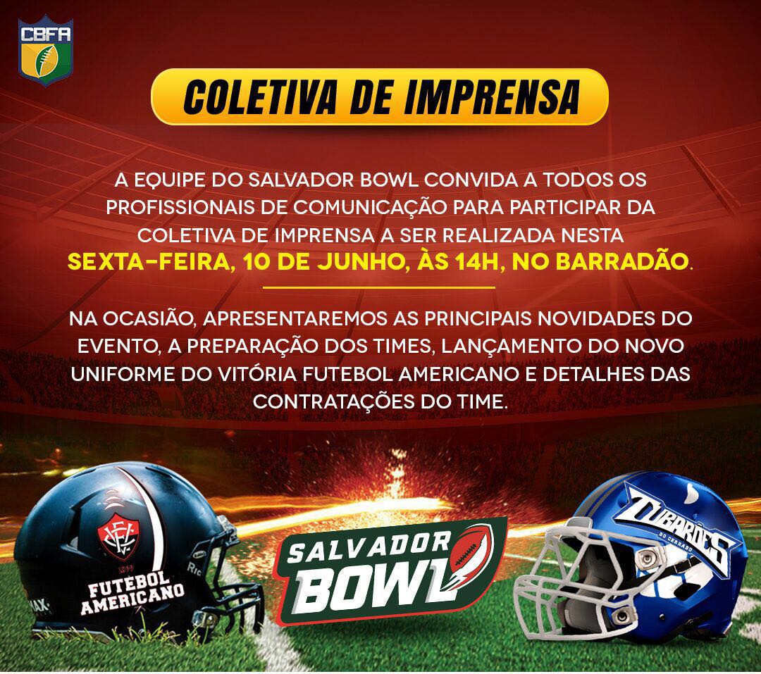 SALVADOR BOWL] VITÓRIA FUTEBOL AMERICANO HOJE EM PITUAÇU!