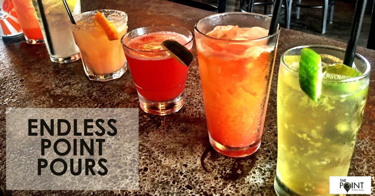 KcPoint's tweet photo. On Friday &amp; Saturday from 8-10pm we're serving $15 BOTTOMLESS wells &amp; domestics and $20 bottomless specialty drinks! https://t.co/S7QzAFilci