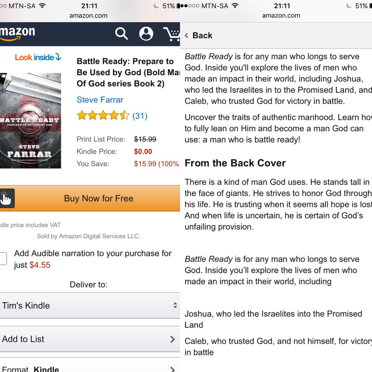 #FreeEbook by Steve Farrar for the next 24 hours. See dccebooks.com and click on free.