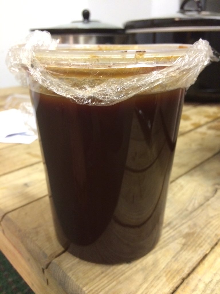 LancePaper's tweet image. Hand-crafted bourbon #BBQ sauce for #GardenToTable dinner at 6 @FoodBankCENC #NewBernNC, bring a designated driver