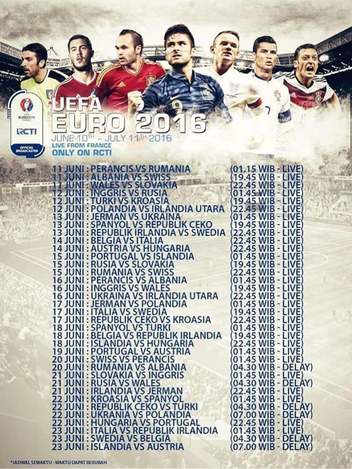 Bolanet's tweet photo. #BolanetRamadan 1 hari lagi pertandingan EURO 2016 akan menemani kita sambil santap sahur, Tim jagoan Bolaneters? https://t.co/DOjq1A8GQR