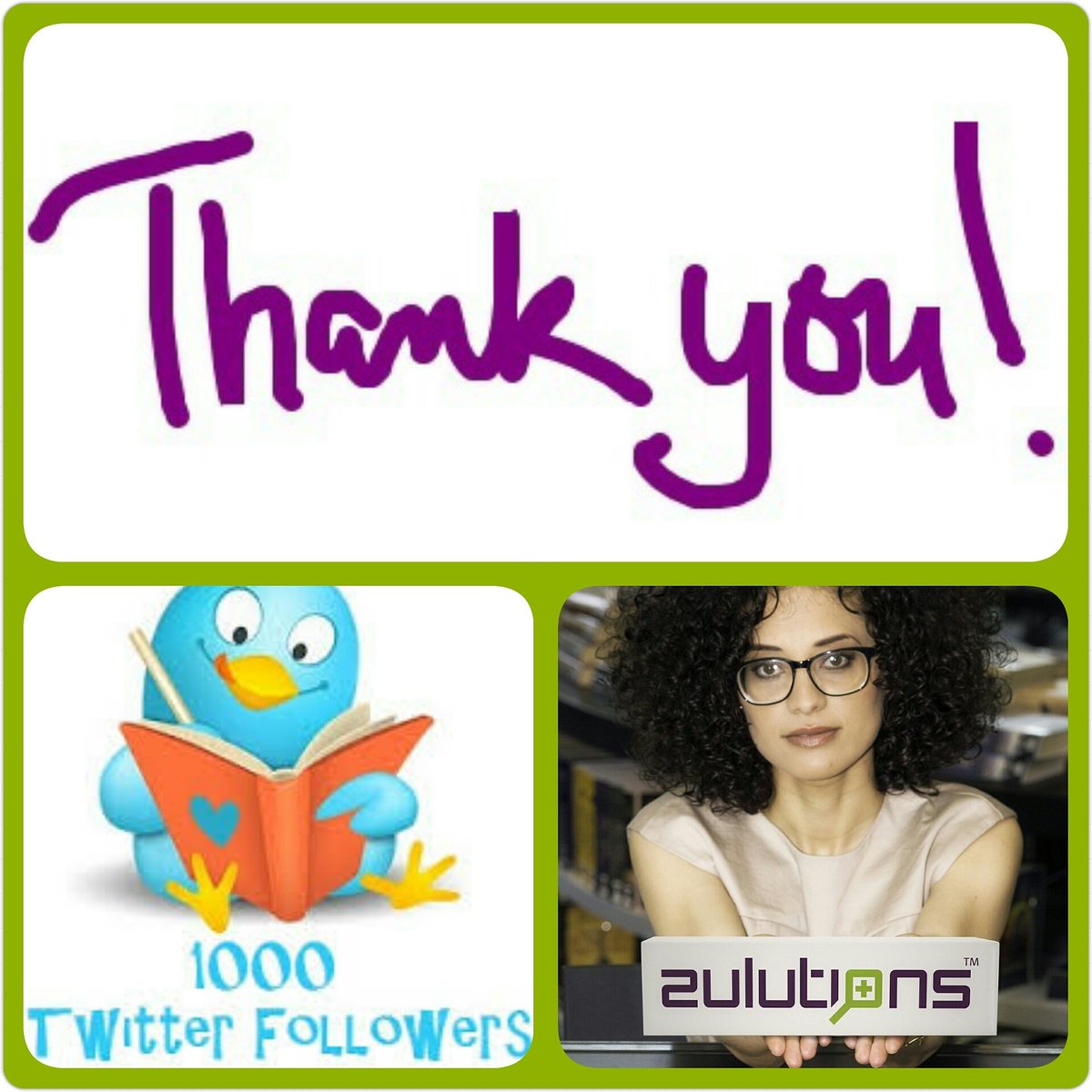 Jippie 1000 #volgers op Twitter. #zulutions #onlinemarketing #1000followers #twitter