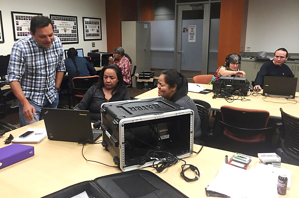 MOA_UBC's tweet photo. MOA's top #diginerd Gerry Lawson leads a hands-on digitization workshop. #Indigitization #TrainingWeek. https://t.co/JiJVHqCMdX