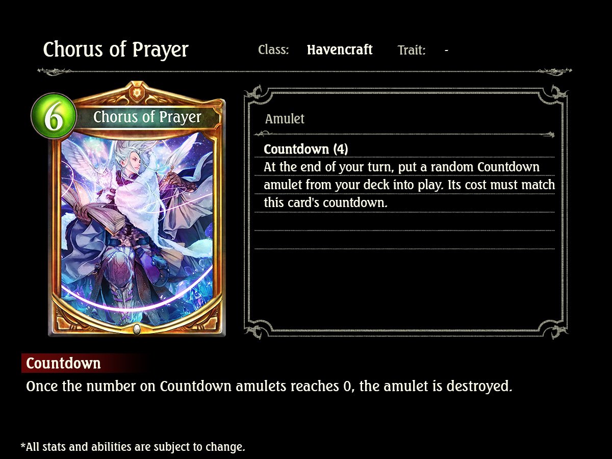 shadowverse on twitter chorus of prayer prayers from shadowverse