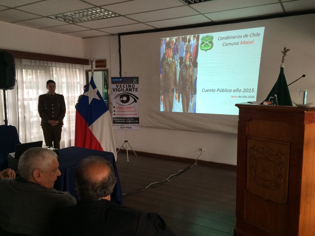 RamonFarias's tweet photo. [AHORA] En cuenta pública de Carabineros de Chile de la comuna de Macul https://t.co/XegIW1123c