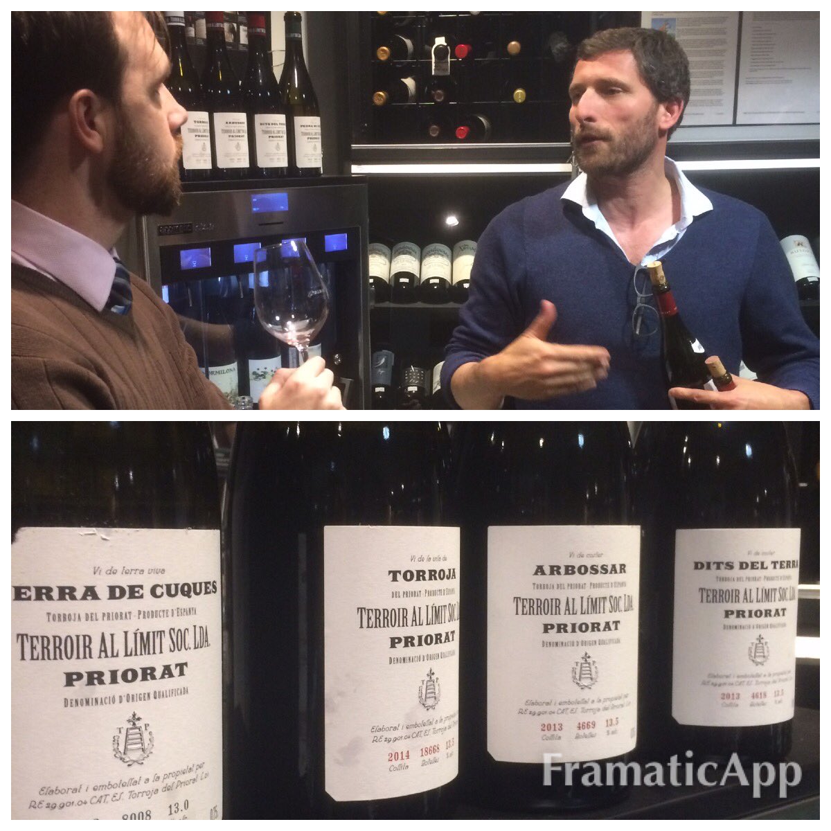 Domenik Huber from Terroir al Limit preaching to the converted in store yesterday