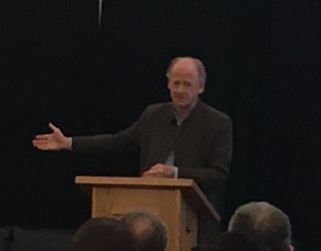 ShaunaSylvester's tweet photo. John Ralston Saul "we can't do what we can't say" @CEGN #changingcanada2016 @SFUDialogue https://t.co/Pl7NF7uIXH