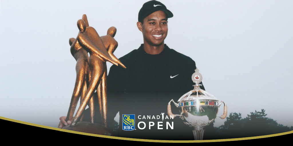 RBCCanadianOpen's tweet photo. In 2000, with a win at the RBC Canadian Open, Woods became only the second player to hold all 3 national titles! https://t.co/ljzX7aPXZ0
