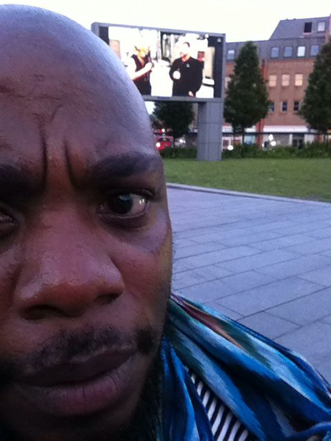 krisbern's tweet image. watching nabacco opera on big screen in woolwich