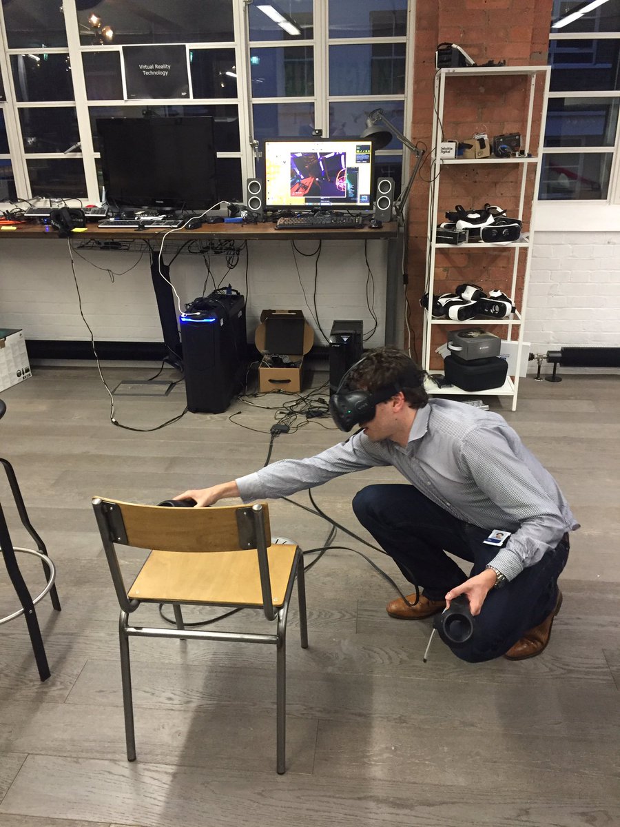 pjh68's tweet photo. We put chairs into our @tiltbrush virtual den and now we can sit down in there! Here's @edgreig 3D tracing https://t.co/Bd5nGmiJCD