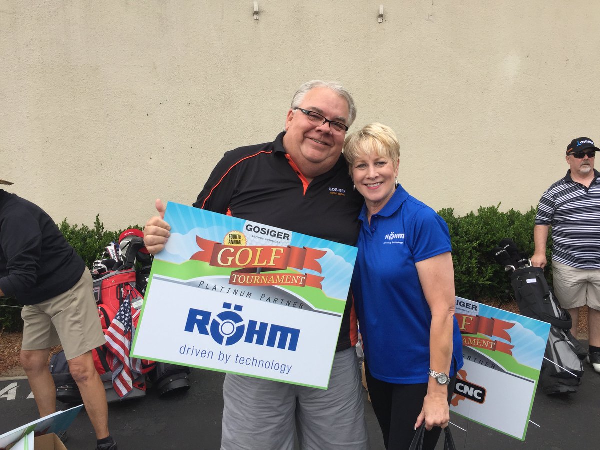 RohmUSA's tweet photo. Thank you #Gosiger for hosting such a fun golf event today. Who's gonna get the hole in one? https://t.co/ONn3ceSUCQ