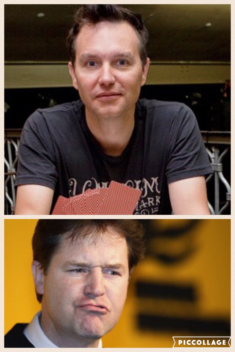 SignorinaGuy's tweet photo. Is it me or @markhoppus from @blink182 looks a bit like @nickclegg? https://t.co/mFYEQfHOVM