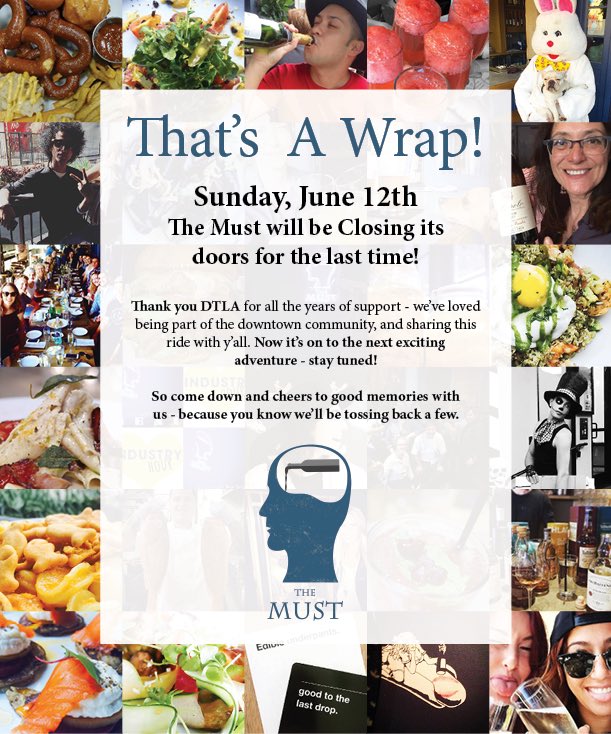 TheMustBar's tweet photo. You heard us right.  The Must will be closing following the end of business Sunday, June 12th #peaceout https://t.co/z7DgGetsb7