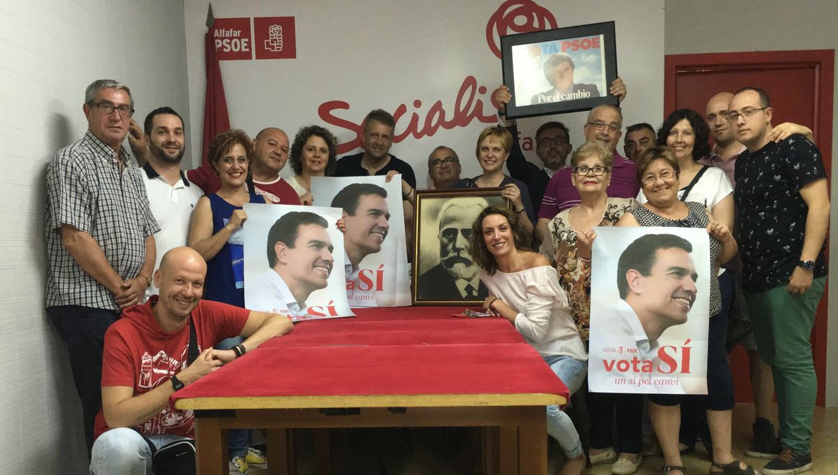 Los Socialistas de #Alfafar empezamos la campaña !
#VotaPSOE #PSPV26J 
<a href="/SocialistesVal/">PSPV-PSOE</a> <a href="/sanchezcastejon/">Pedro Sánchez</a>