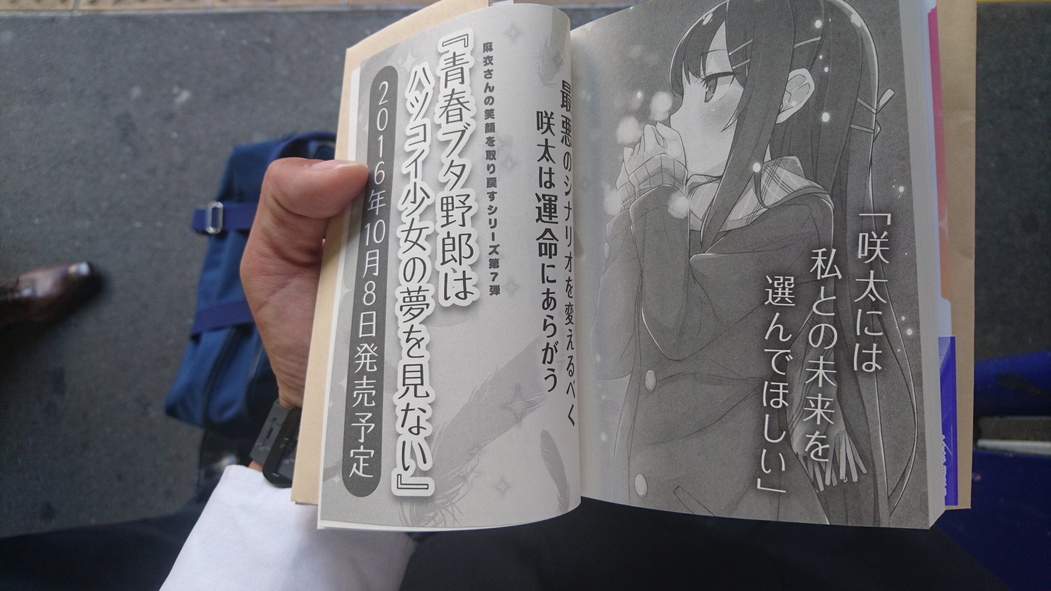 毛だまる Sur Twitter もう7巻の発売日は決まっているそうです 青春ブタ野郎はハツコイ少女の夢を見ない すごく最終巻臭がして怖いです 僕は終わらないことを信じてる アニメ化しろぉ 青春ブタ野郎シリーズ 青春ブタ野郎はゆめみる少女の夢を見ない