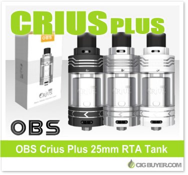 cigbuyer's tweet photo. OBS Crius Plus RTA Tank – $22.89: https://t.co/Adf4ouZkYB #ecigs #vaping #obsCrius #rta #vapelife #vapedeals https://t.co/6TXfUgZDQh