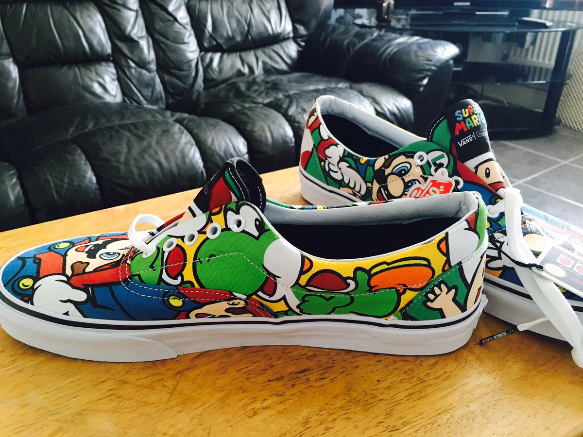 SalienceGas's tweet photo. The second delivery just landed #Exlcusives #NesVans #Mario #Luigi #Yoshi #Toad #RetroVans #Vans #MarioBros #PowerUp https://t.co/07dyBi6yC2
