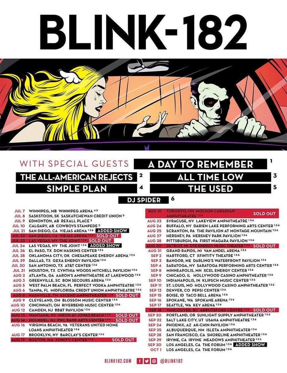 blinkk 182 tickets nashville aug 8 blinkk 182 tickets nashville aug 8