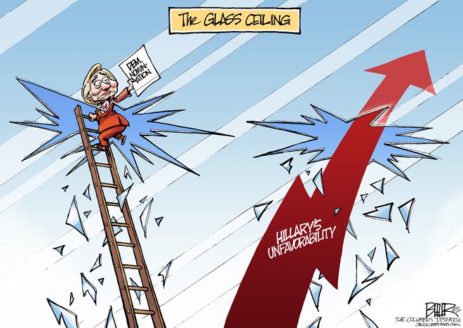 natebeeler's tweet photo. Don't miss my toon on Hillary Clinton making history: https://t.co/BBr7sthz5L https://t.co/2tV25pneSg