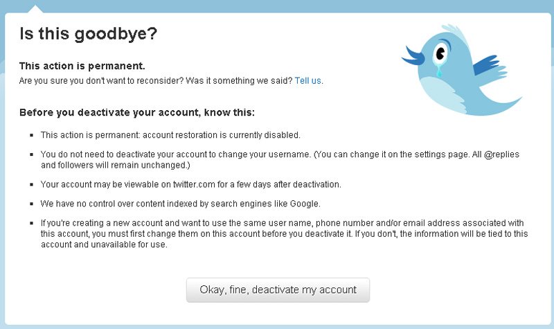 Delete Account on Twitter " How to delete your Twitter