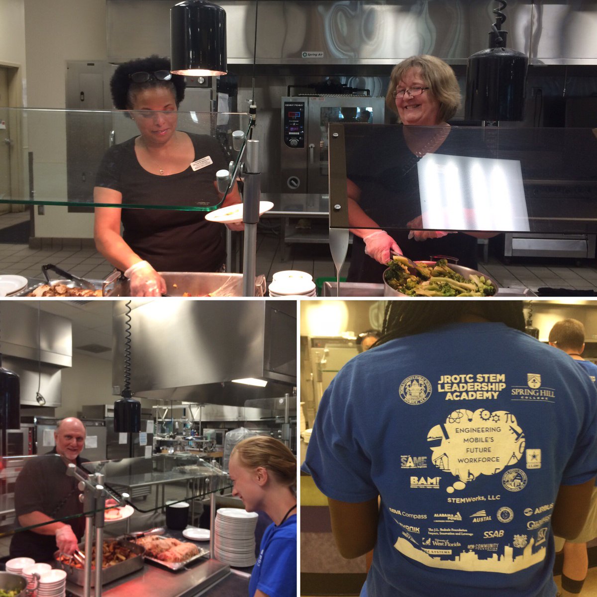 JROTCSTEM's tweet photo. Delicious dinner at Spring Hill College. Thank you master chefs! #jrotcstem https://t.co/EKiQ4p0lYO