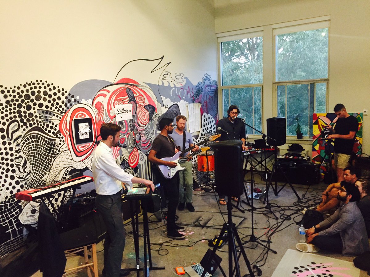 Soft psychedelic vibes and vocals from @CityonSilt #SofarDC!