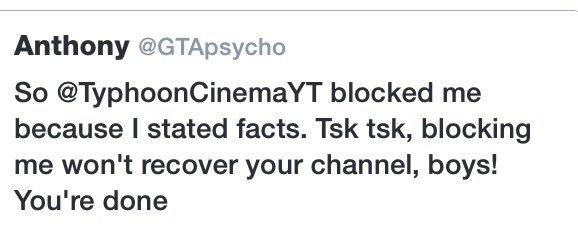 NiksonYT_'s tweet photo. Hah, @TyphoonCinemaYT ya can't hide from the truth! ;) https://t.co/DwH6nBPeoR