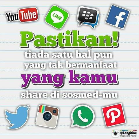 Pastikan setiap jempol kita...membawa kebaikan unt semua