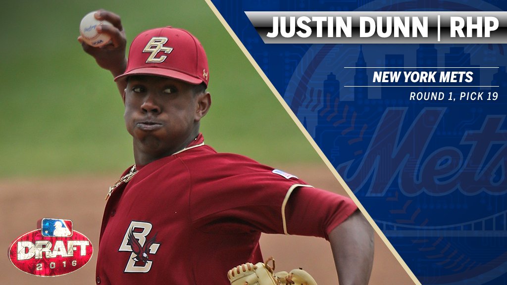 Mets's tweet image. Meet the #Mets’ first pick of the 2016 #MLBDraft, @dunn_deal19. atmlb.com/22WUAoM