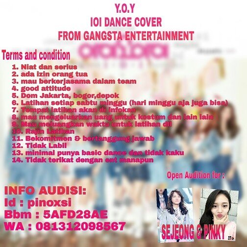<a href="/GRIDIRON_DC/">Gridiron DC</a> help rt? open audition dc dom bogor all posisition ex doyeon somi yoojung