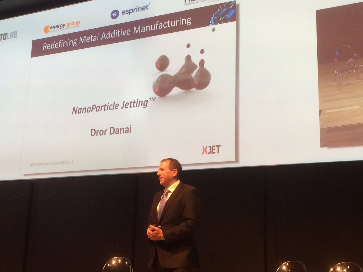 TechnologyHubMi's tweet image. NanoParticle Jetting, una nuova tecnologia di stampa 3D per il metallo. Interviene Dror Danai #additivetalks