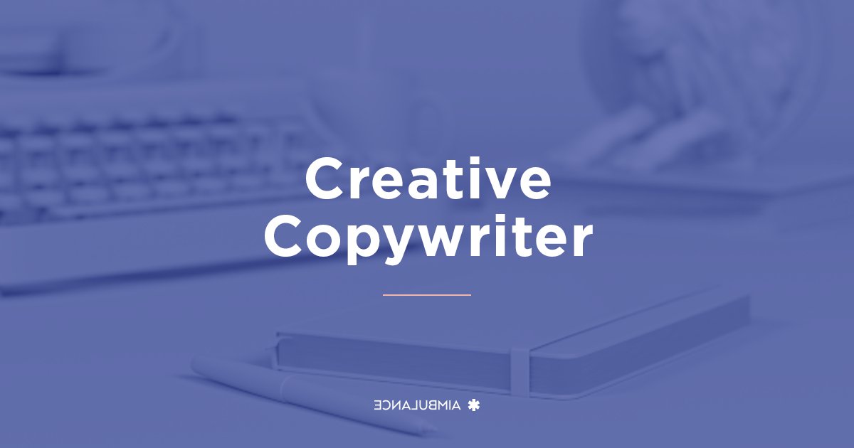 We are looking for Creative Copywriter. Ready to dive into breathtaking creative rhythm? aimbulance.com/articles/artic…