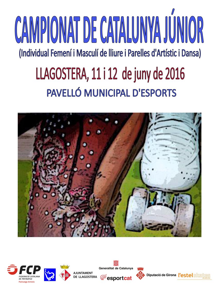 Campionat de Catalunya Júnior de #PatinatgeArtistic, aquest cap de setmana a Llagostera <a href="/llagosteraldia/">Ajuntament de Llagostera</a>