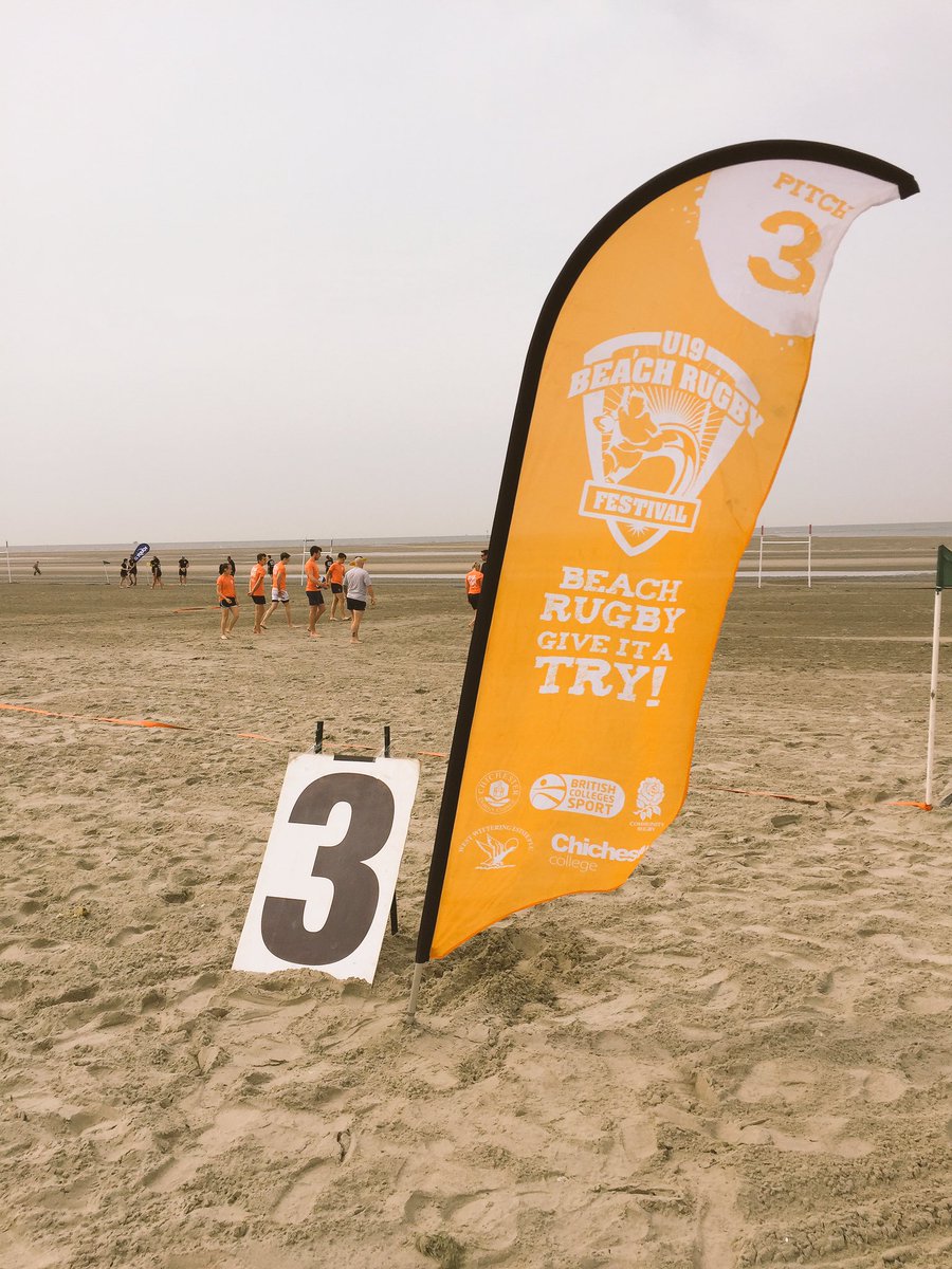 All set for the Beach Rugby tournament at West Witterings #rubgy #touch <a href="/TouchRugby/">Touch Rugby</a>