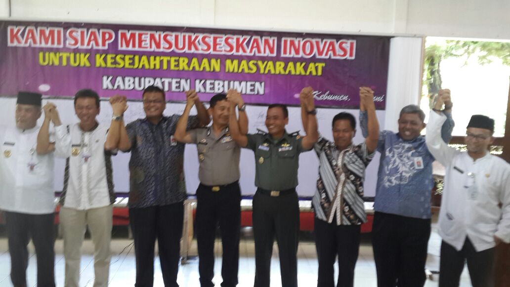 Tahap Deliver Lab. INOVASI Kab. Kebumen dihadiri Kepala LAN RI dan dilaunching Bupati sebanyak 184 rencana aksi.