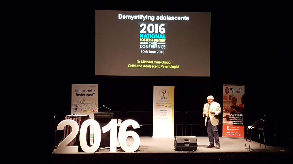 Fantastic #keynote from <a href="/MCG58/">DrMichael Carr-Gregg</a> at #FKCC16 #fostercare #mentalhealth <a href="/FosterCarersNT/">Foster Carers Assoc</a> <a href="/YMCAOFTHETOPEND/">YMCA of The Top End</a>