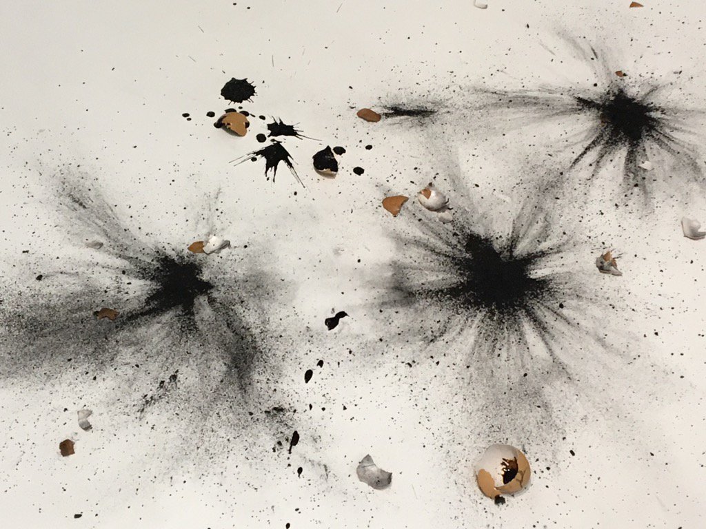 carlier_alison's tweet photo. Explosive drawing #AspexArtist with handmade ash charcoal dust https://t.co/6G8Xdv0DBl