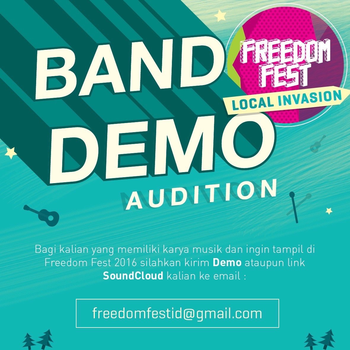 Musik tidak hanya menemani perjalanan hidup, musik mengisinya,  #FF #FFID16 #FreedomFest #FreedomQuotes