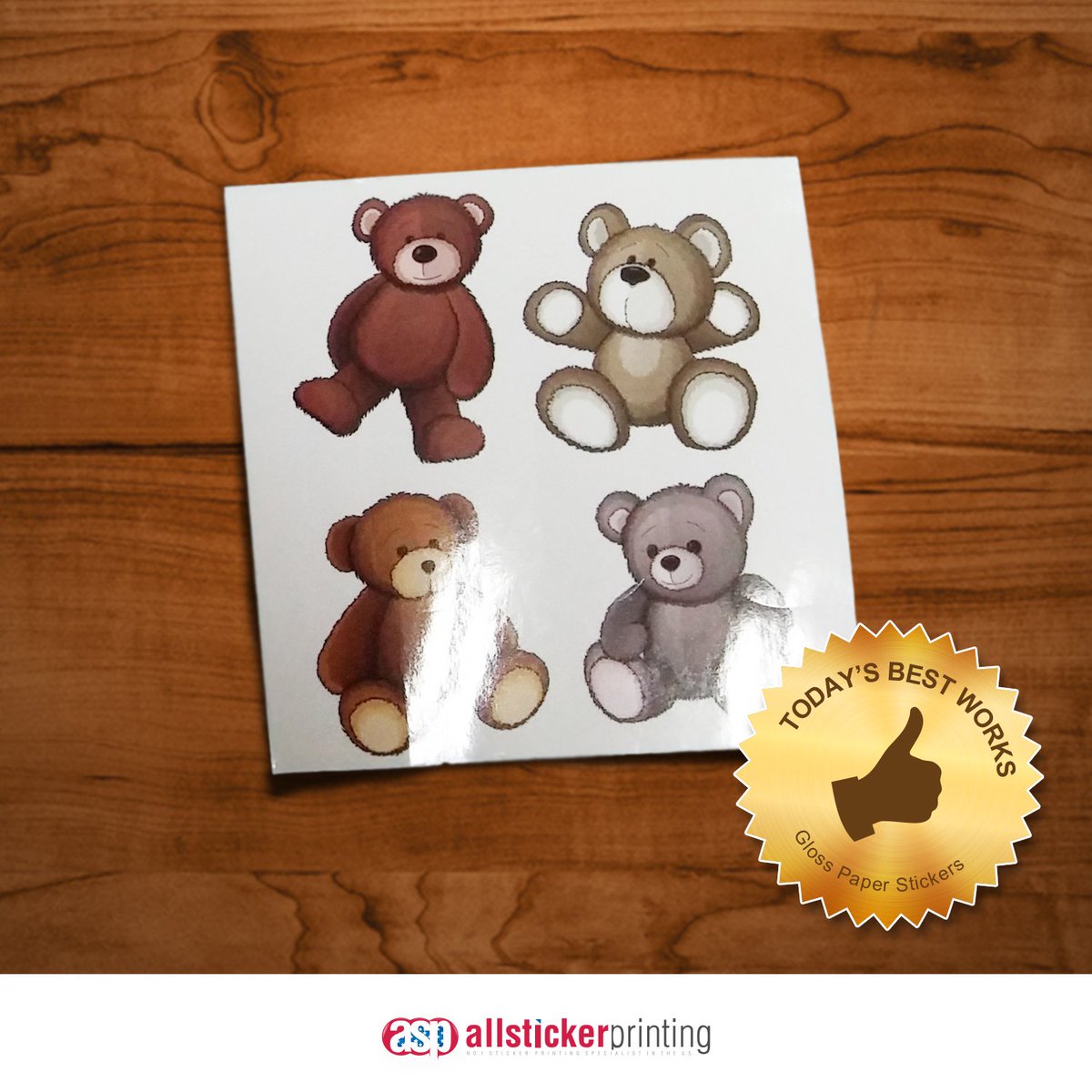 AllStickerPrint's tweet image. #FeatureFriday Most Popular Stickers - Gloss Paper Stickers! Now only $50 with 1000 stickers and a size of 2x2 in.