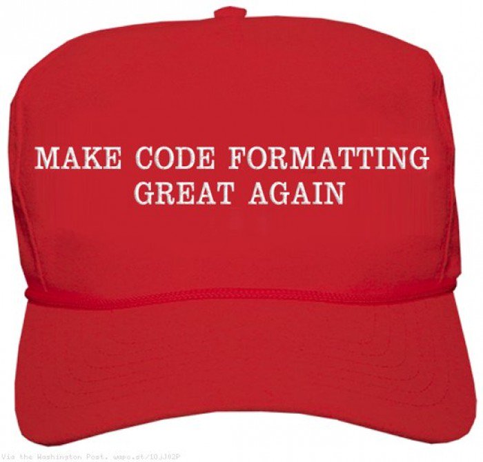 AdrianToman's tweet image. Finally, a campaign I can get behind. #devhumor #codeformatting