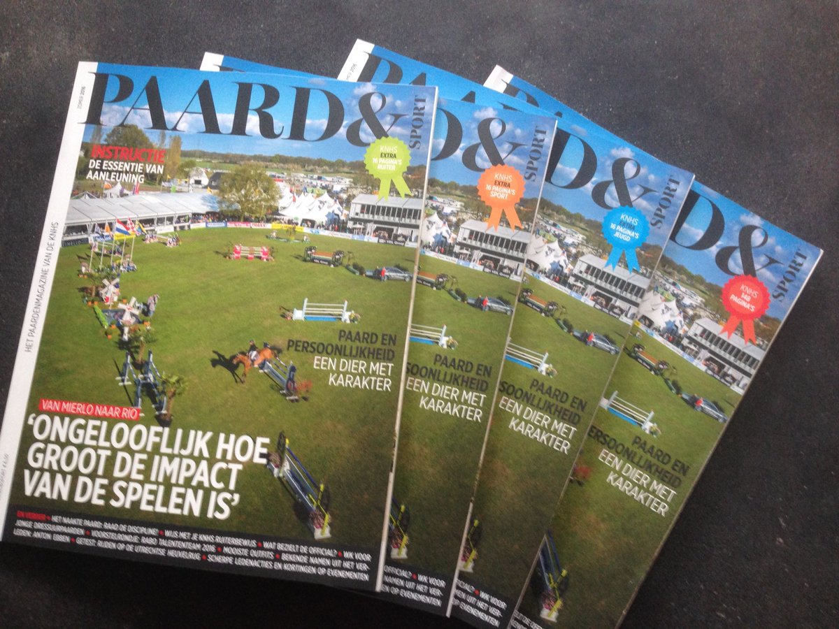 PetervPinxteren's tweet photo. Vandaag op de mat bij alle @KNHSNederland leden. Weer knap werk van het team @PelicanCustom #Paard&Sport #editie2 https://t.co/e0GDhG7ux5