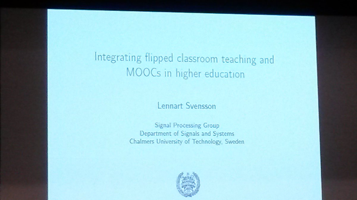 lacknere's tweet photo. Today's keynote: L. Svenssion about #flippedlearning and #MOOCs #ScMC16 https://t.co/p5CKCpSjA7