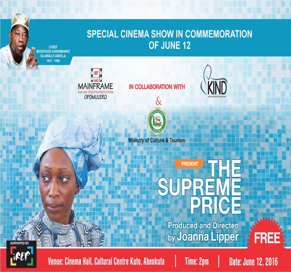 All are cordially invited to the special screening of The Supreme Price, a doc film in commemoration of June 12