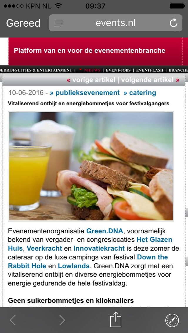 Vitaliserend ontbijt en energiebommetjes voor festivalgangers dlvr.it/LWxLBk #GREEN.DNA <a href="/SamVerwaijen/">Green.DNA</a>